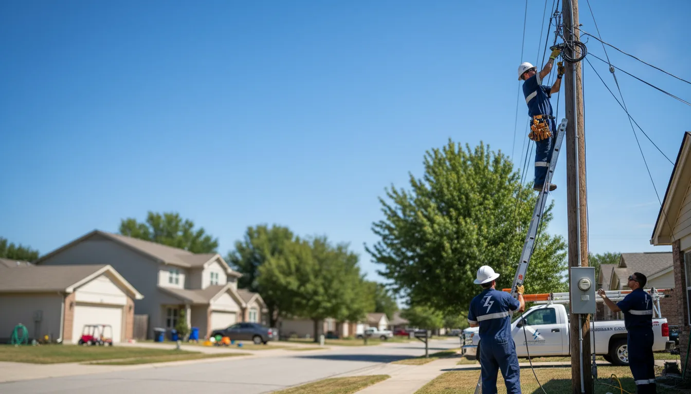 Residential electrician providing installation services in Hamburg, MI